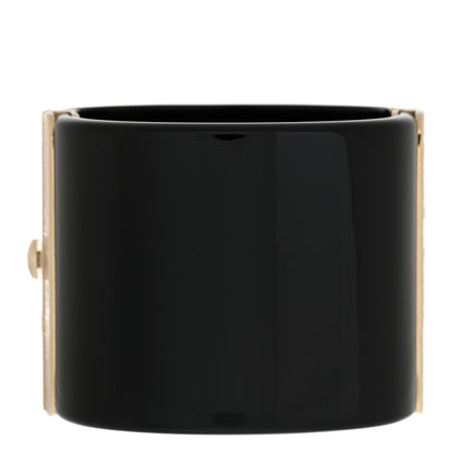 Chanel Resin Crystal Lambskin CC No 5 Cuff Black 3 of 5