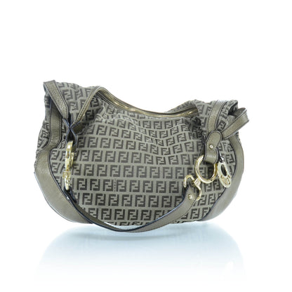 Fendi Canvas Zucchino Hobo 4 of 12