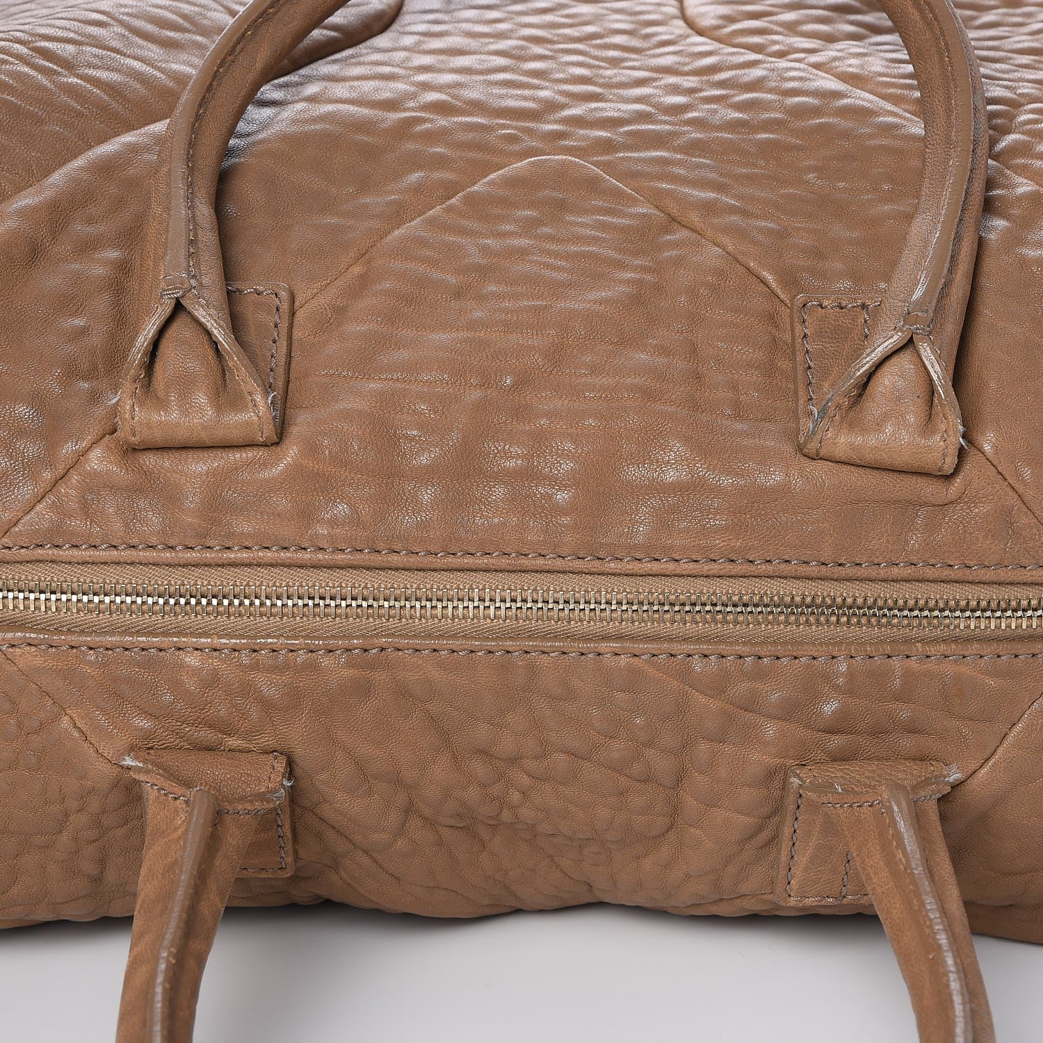 Saint Laurent Pebbled Lambskin Medium Easy Sac Beige 5 of 9