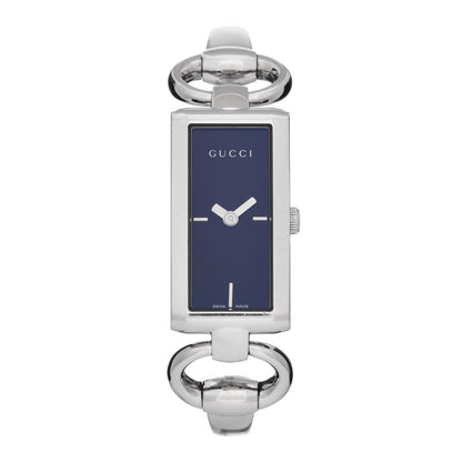Gucci Stainless Steel Diamond 17mm Tornabuoni Quartz Watch Blue 1 of 5