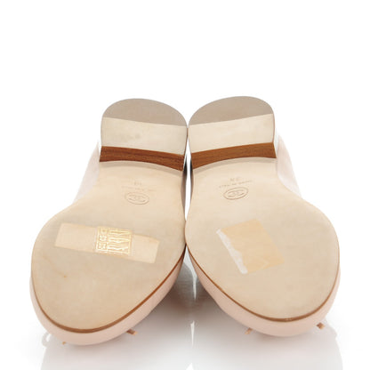 Chanel Calfskin CC Cap Toe Ballerina Flats 38 Light Pink 5 of 7