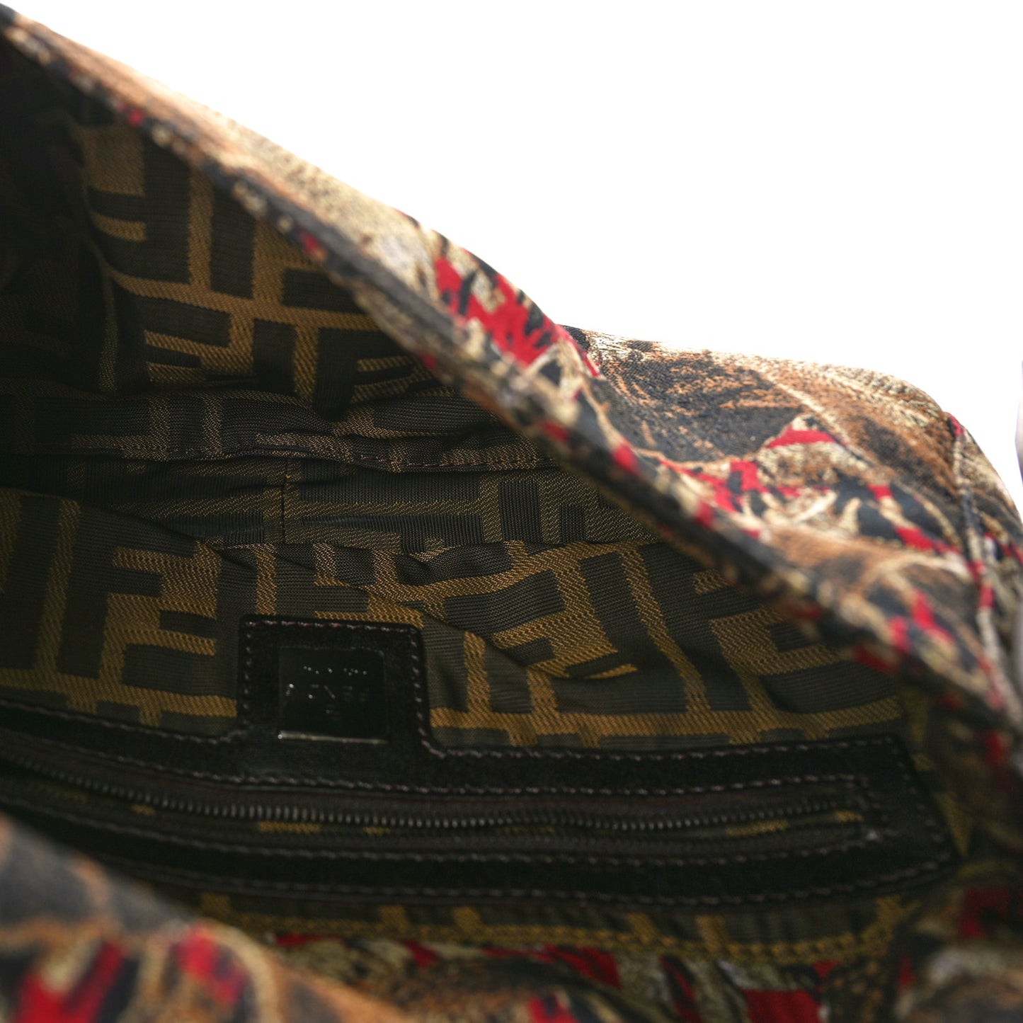 Fabric Jacquard FF Bird Motif Baguette Brown