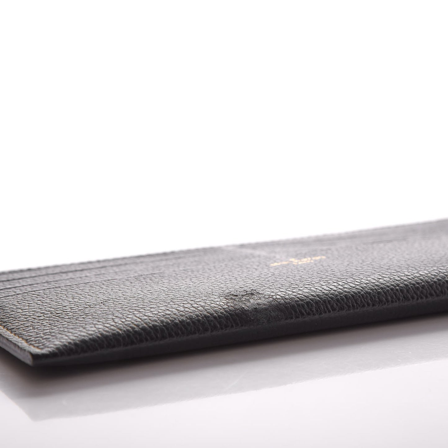 Calfskin Felicie Chain Wallet Card Holder Insert Black