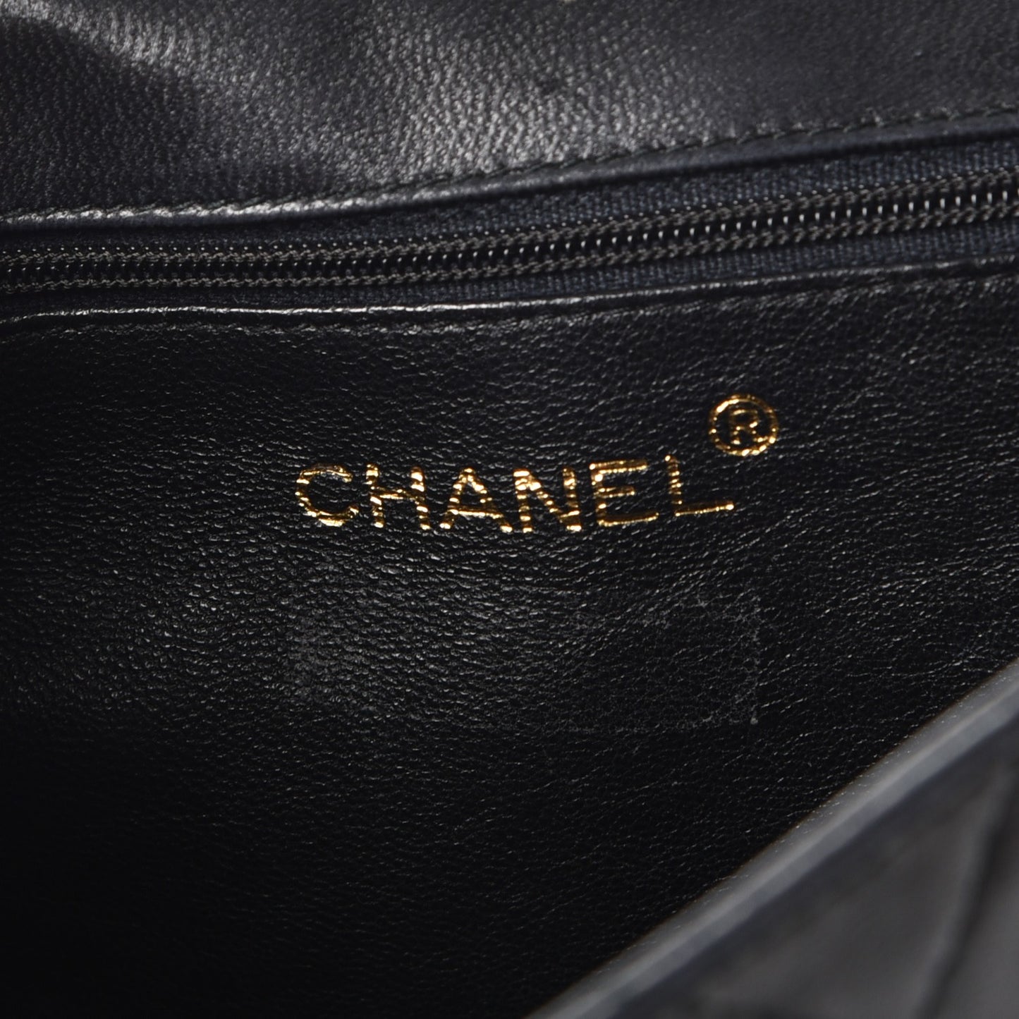 Lambskin Quilted Small Single Flap Black