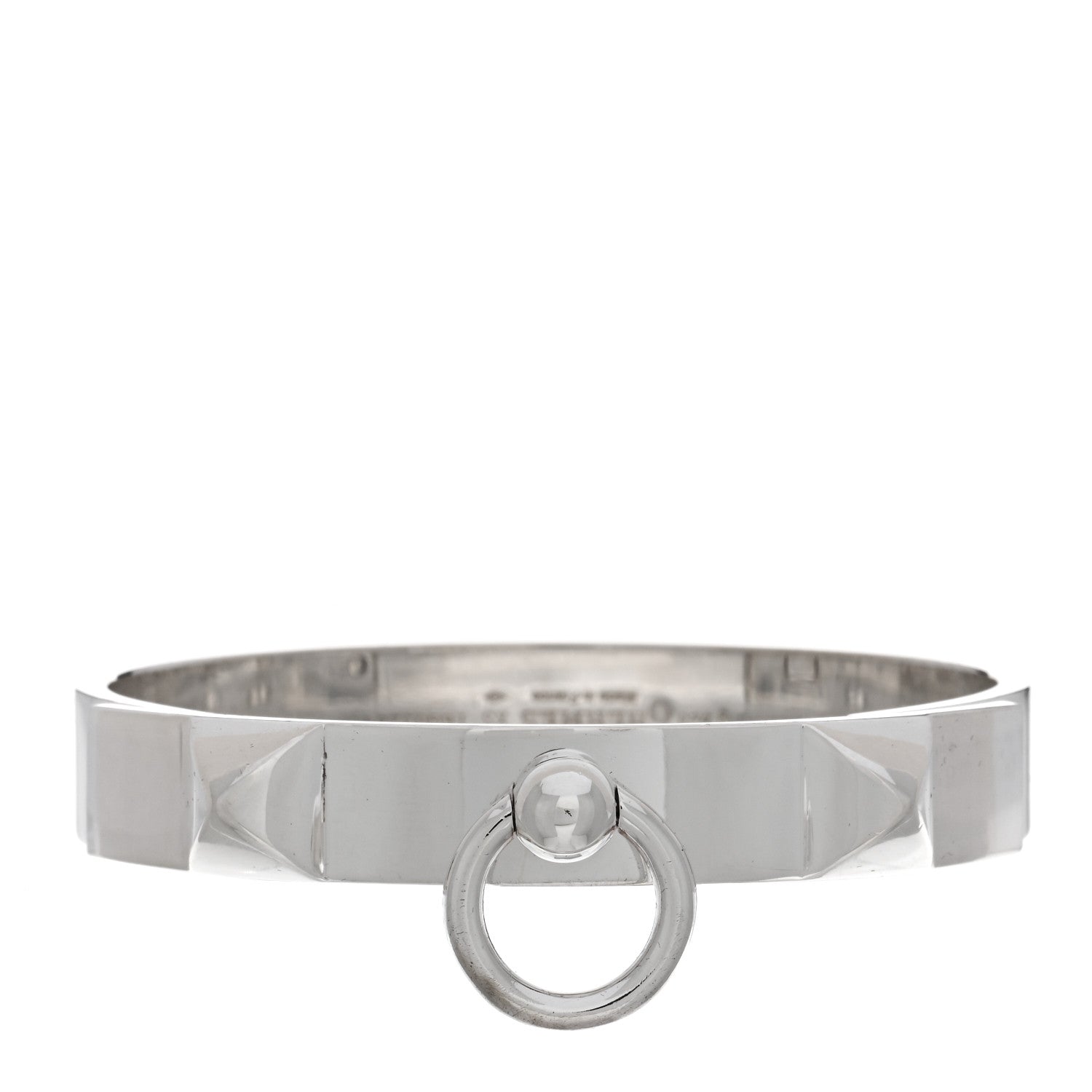 Hermes Sterling Silver PM Collier De Chien Bracelet XS 1 of 3