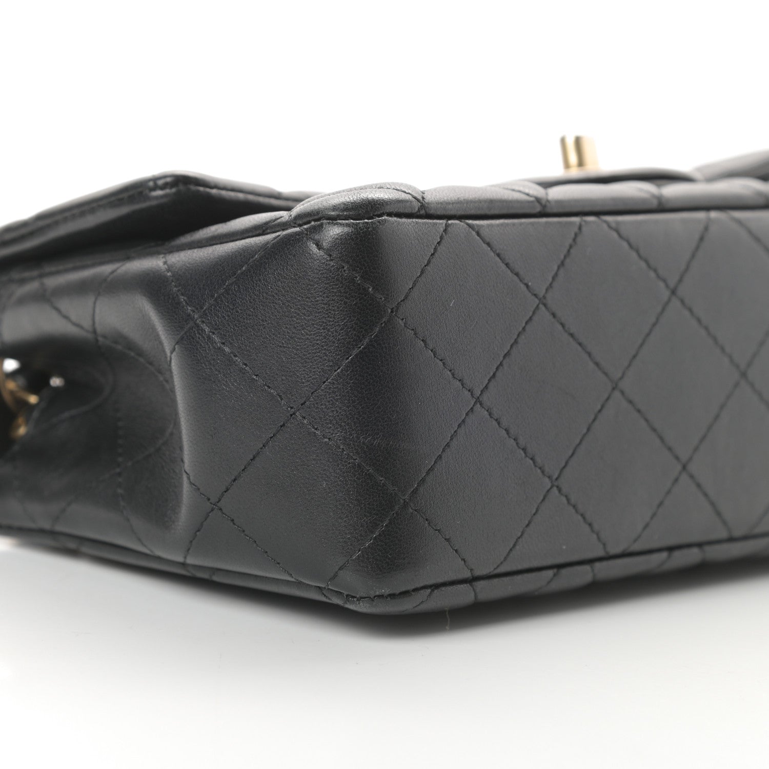 Chanel Lambskin Quilted Mini Rectangular Flap Black 9 of 15
