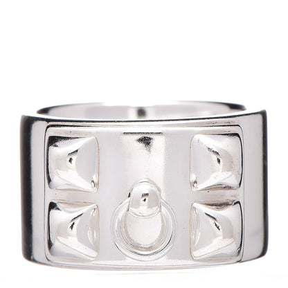 Hermes Sterling Silver Collier De Chien CDC Ring 51 5.75 1 of 4