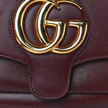 Gucci Vitello Palmellato Lux Small Arli Flap Shoulder Bag Vintage Bordeaux 11 of 15