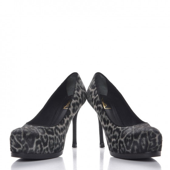 Saint Laurent Calf Hair Tribtoo 80 Pumps 39.5 Leopard 9 of 10
