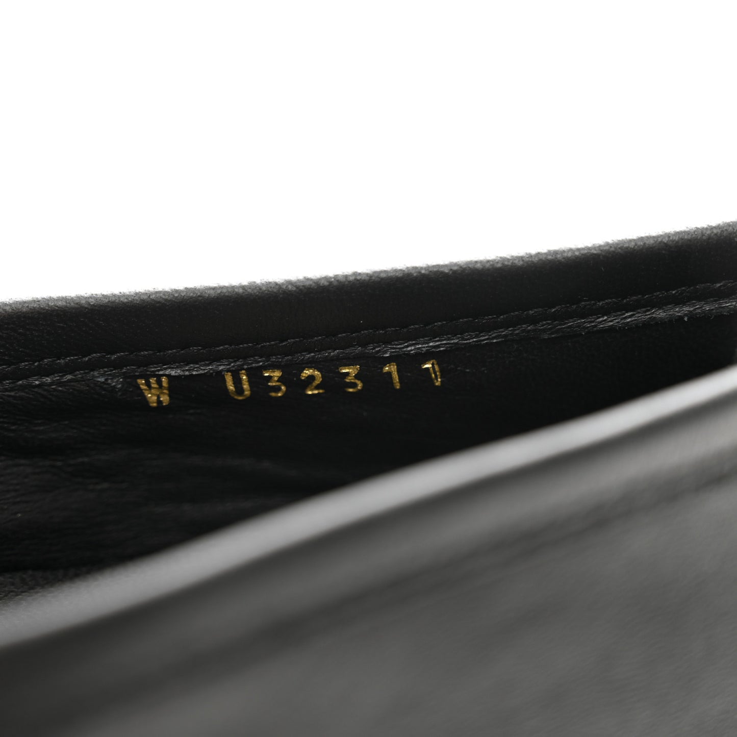 Calfskin Womens Stitched CC Loafers 35.5 Black