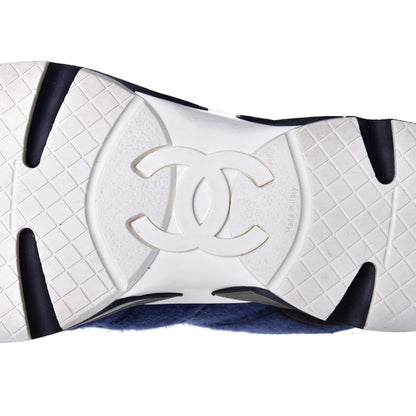 Chanel Wool Mens Sneakers 42 Blue 6 of 8