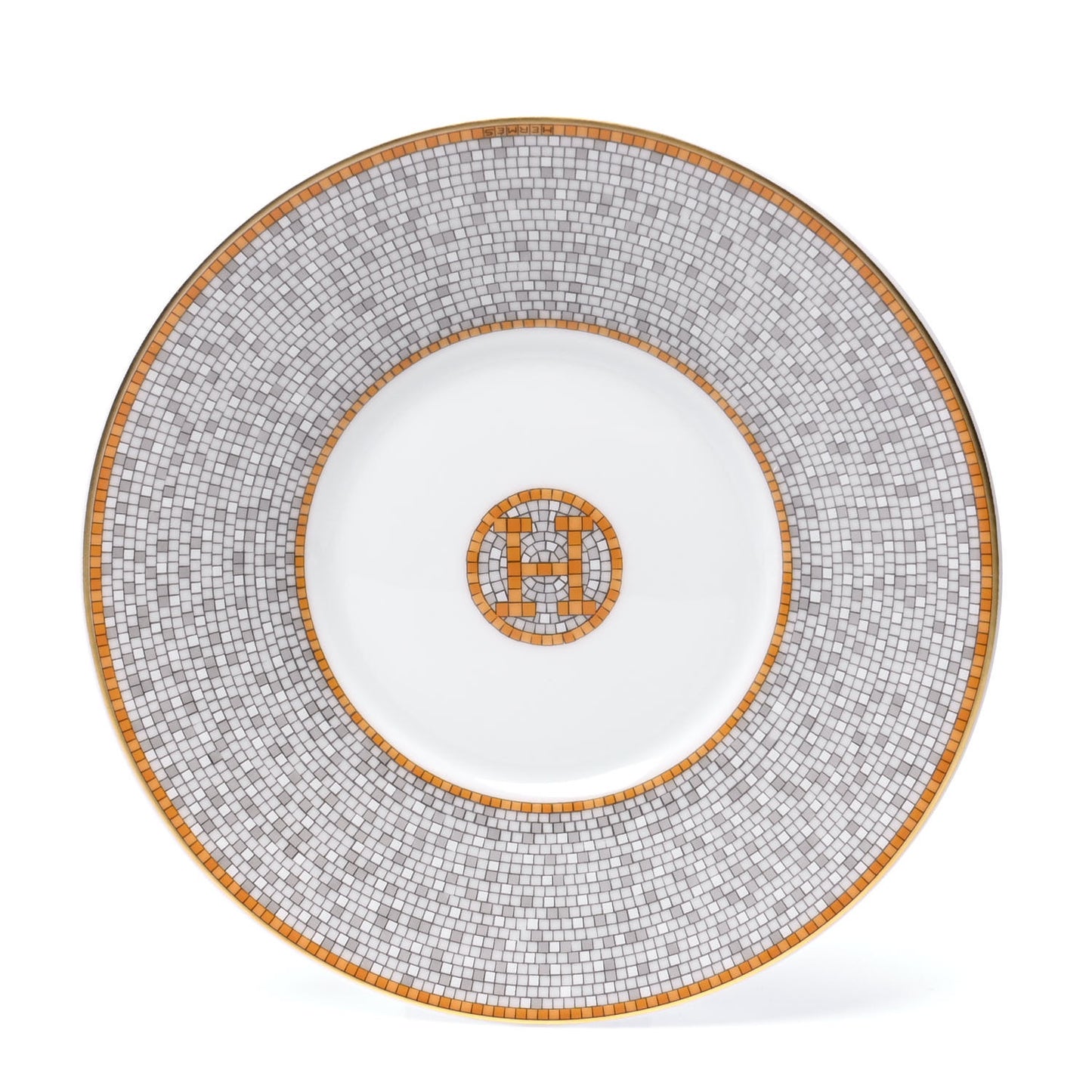 Porcelain Mosaique Au 24 Gold Tea Cup And Saucer Set Of 2