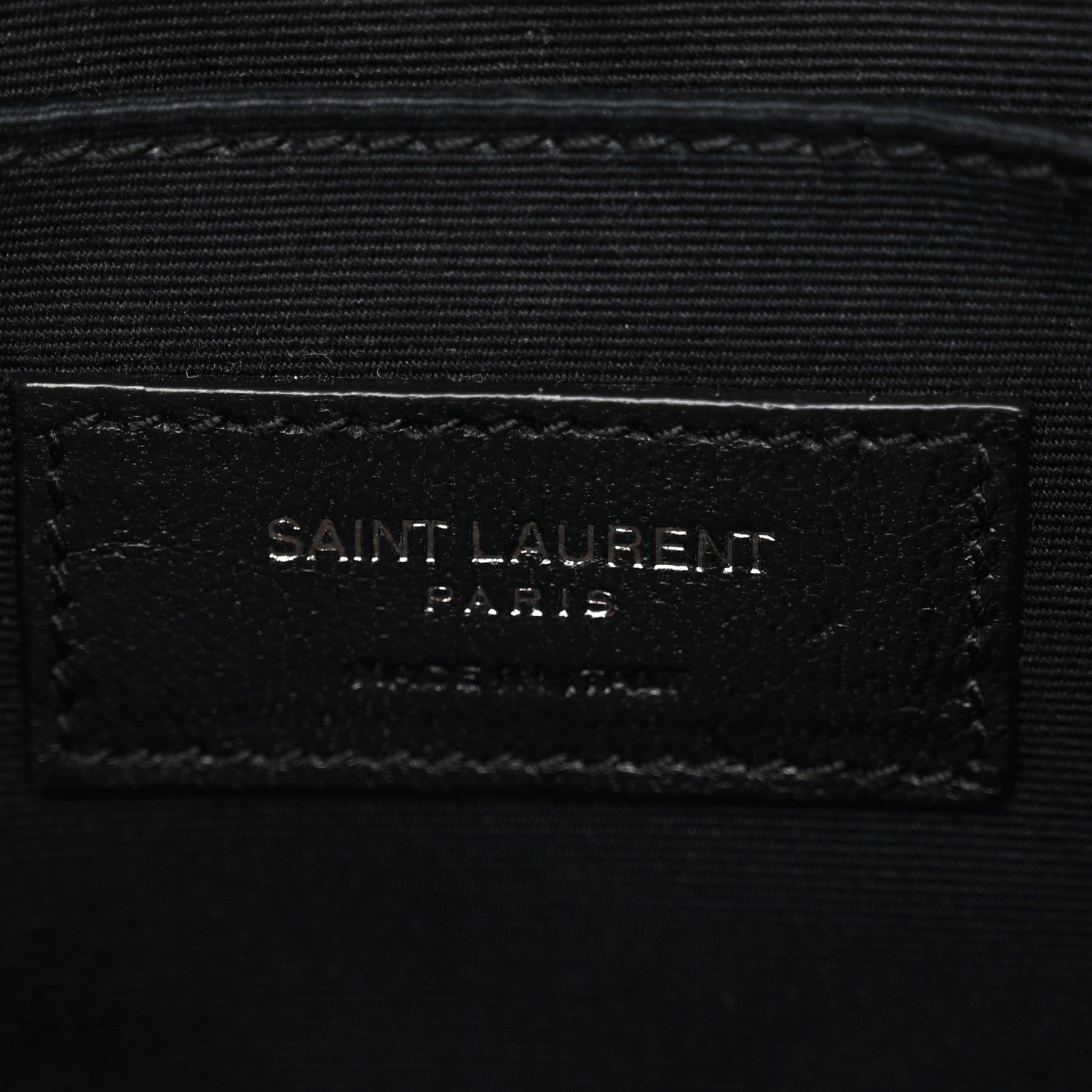 Saint Laurent Calfskin Matelasse Monogram Monochrome Lou Camera Bag Black 6 of 11
