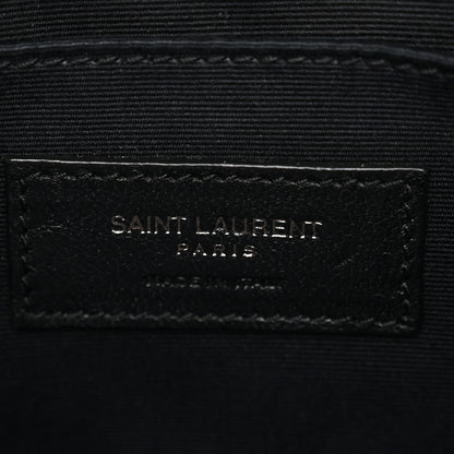 Saint Laurent Calfskin Matelasse Monogram Monochrome Lou Camera Bag Black 6 of 11