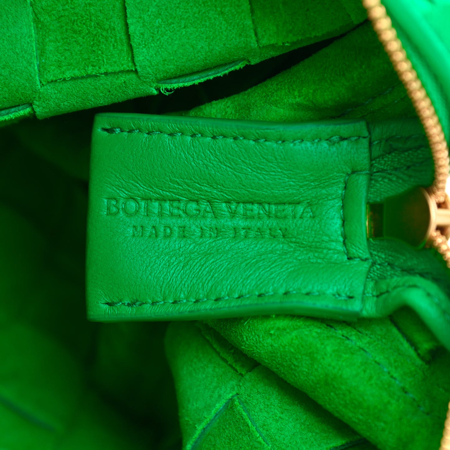 Nappa Intrecciato Mini Loop Camera Bag Parakeet
