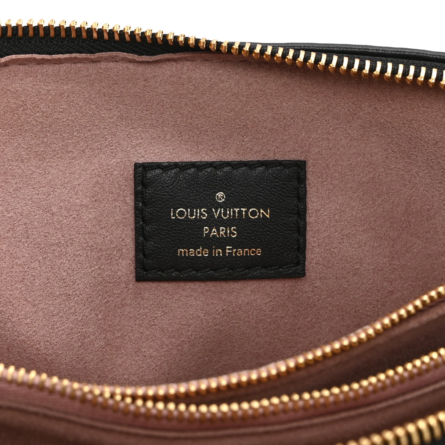 Lambskin Embossed Monogram Coussin PM Black