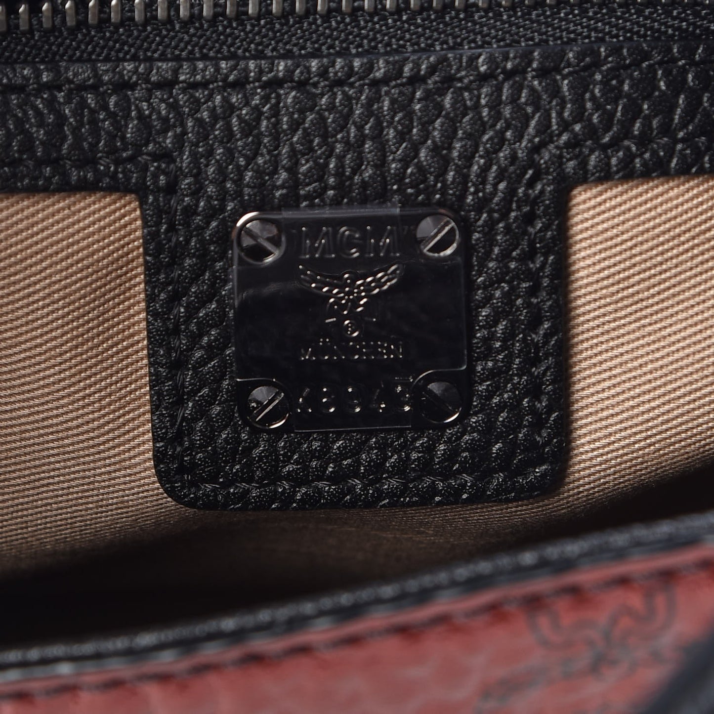 Metallic Visetos Small Corina Shoulder Bag Scooter Red