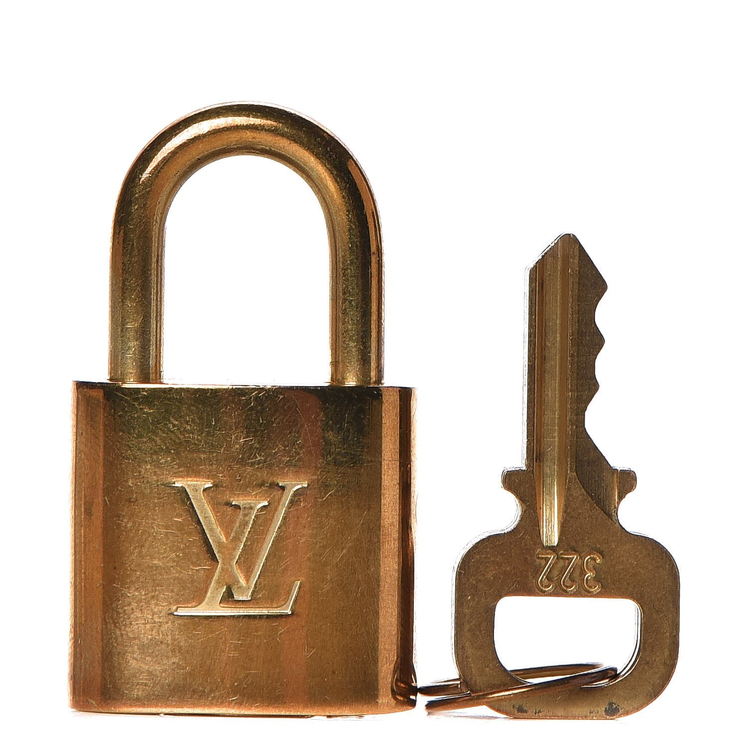Louis Vuitton Brass Lock and Key Set #322 1 of 4