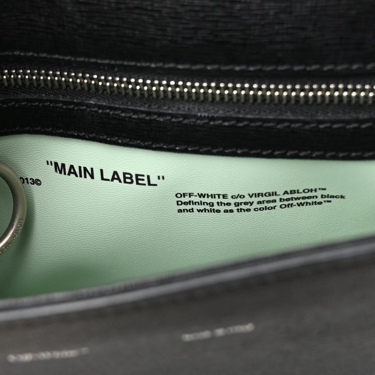 Calfskin Diag Flap Bag Black White
