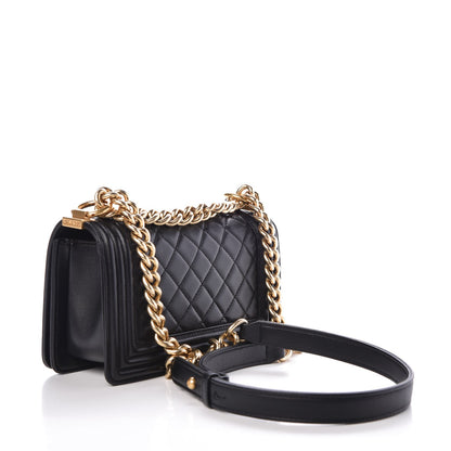 Chanel Lambskin Quilted Small Boy Flap Black 3 of 8