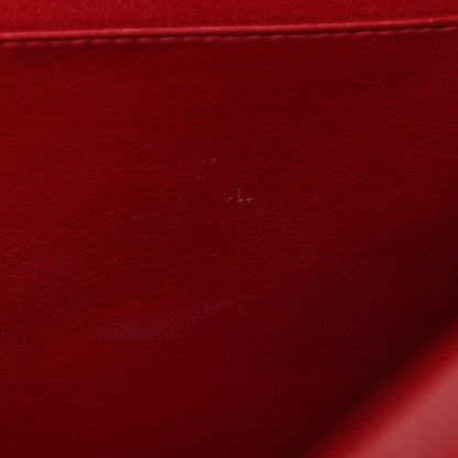 Chanel Caviar Quilted Jumbo Double Flap Red 13 of 18