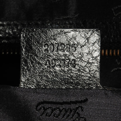 Gucci Leather Large Babouska Tote Black 7 of 8