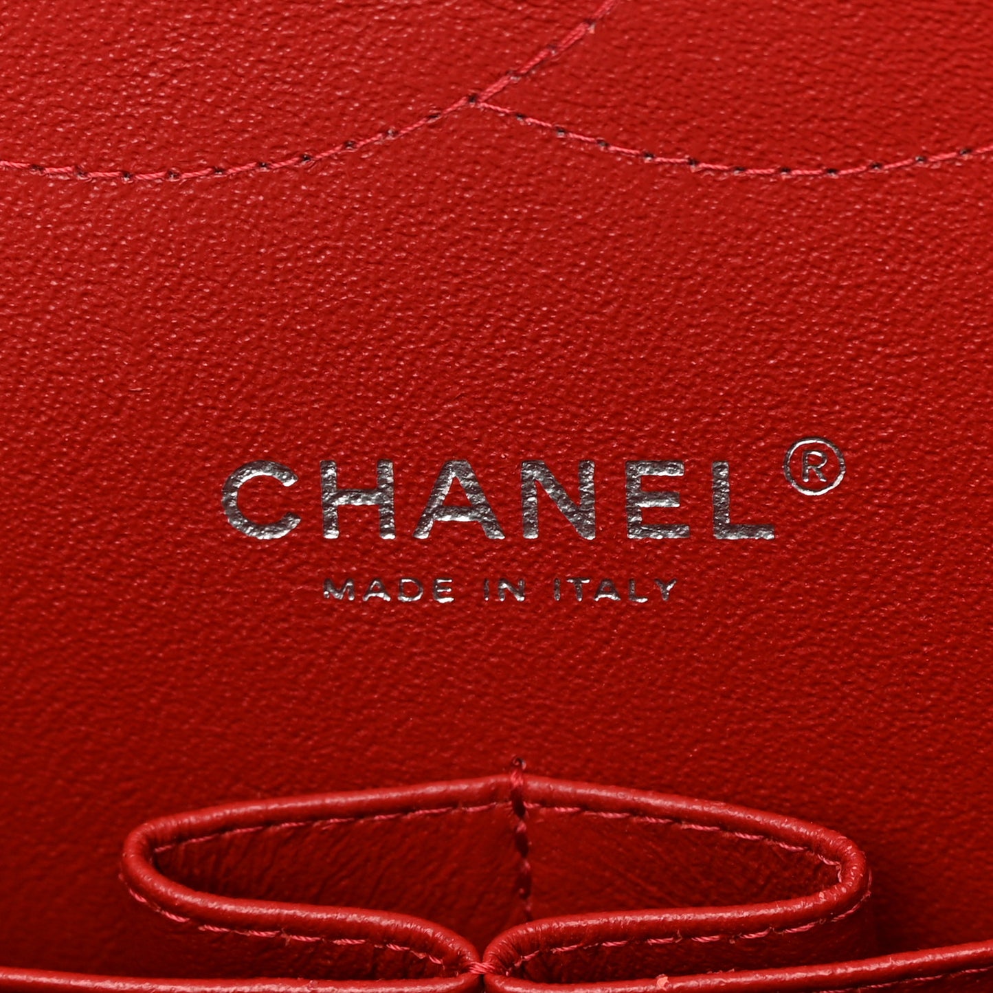 Caviar Quilted Jumbo Double Flap Red