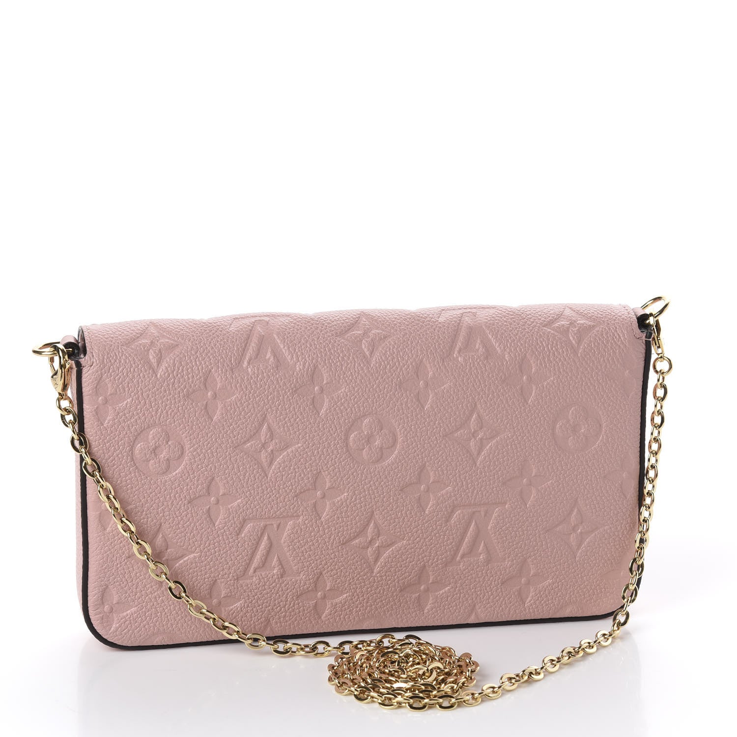Louis Vuitton Empreinte Pochette Felicie Chain Wallet Rose Poudre 2 of 10