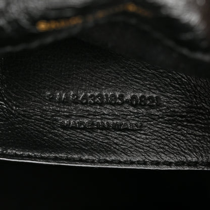 Saint Laurent Tweed Calfskin Matelasse Monogram Baby Niki Chain Satchel Blue 7 of 10