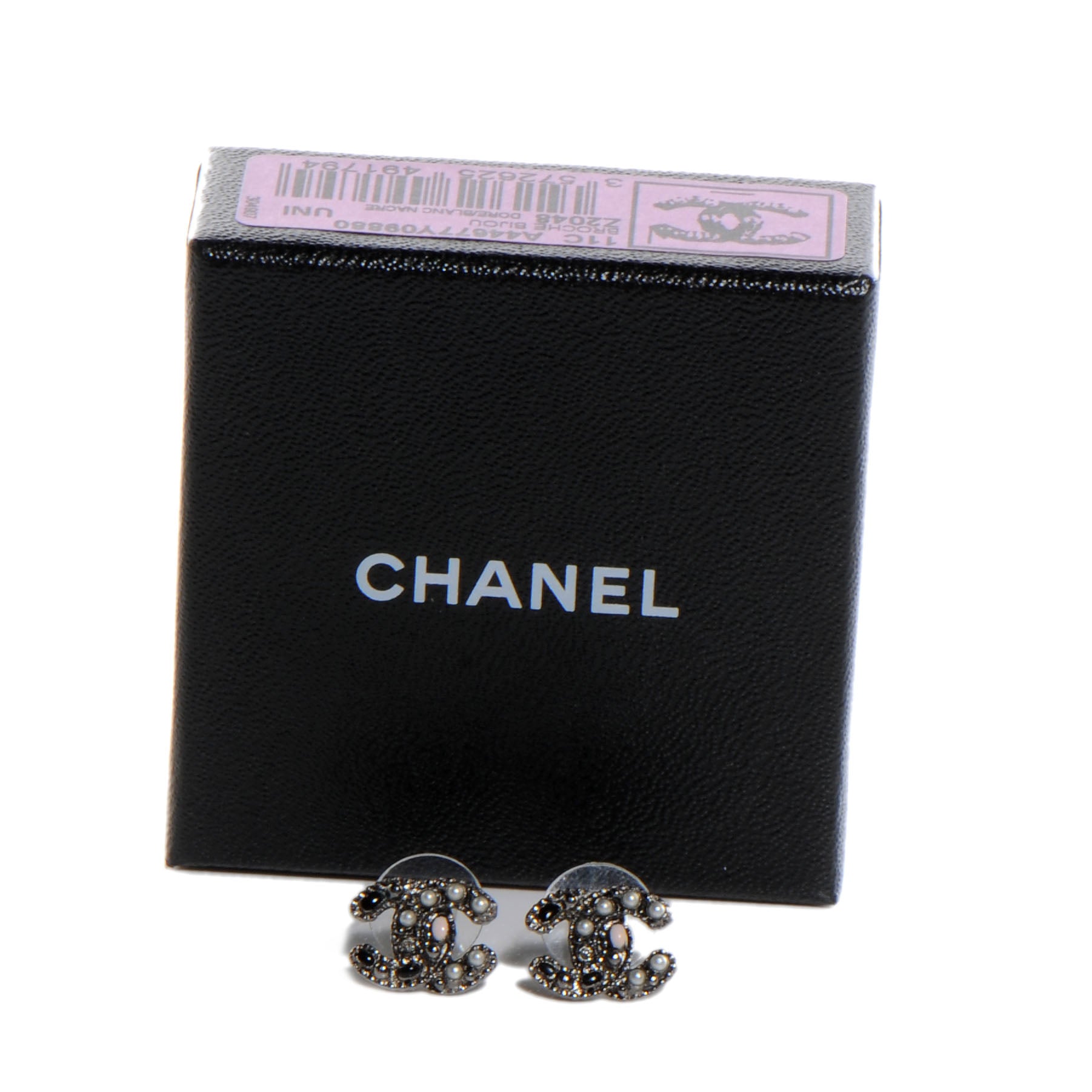 Chanel Pearl CC Logo Earrings 5 of 5