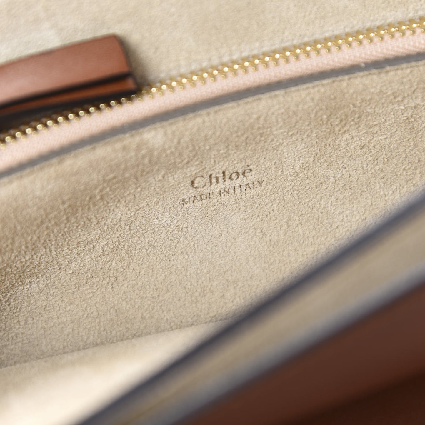 Suede Calfskin Medium Faye Shoulder Bag Tobacco