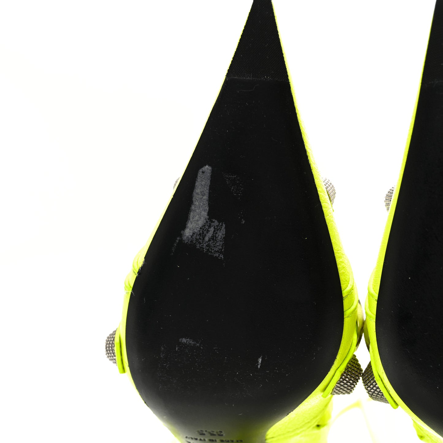 Agneau Arena Cagole 90mm Boots 35.5 Fluo Yellow