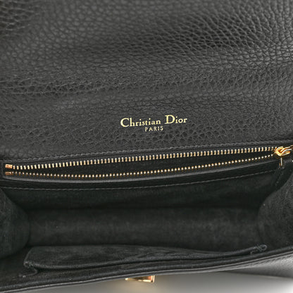 Christian Dior Grained Calfskin Medium Diorama Flap Bag Black 5 of 9