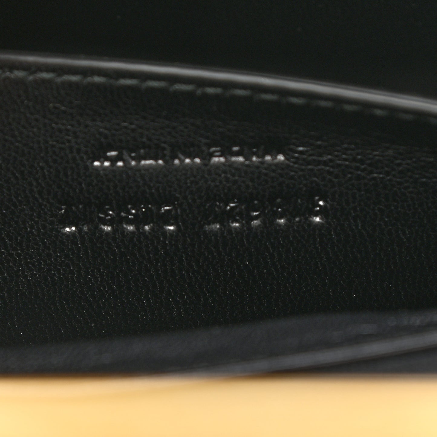 Calfskin Crocodile Embossed Lulu Clutch Black