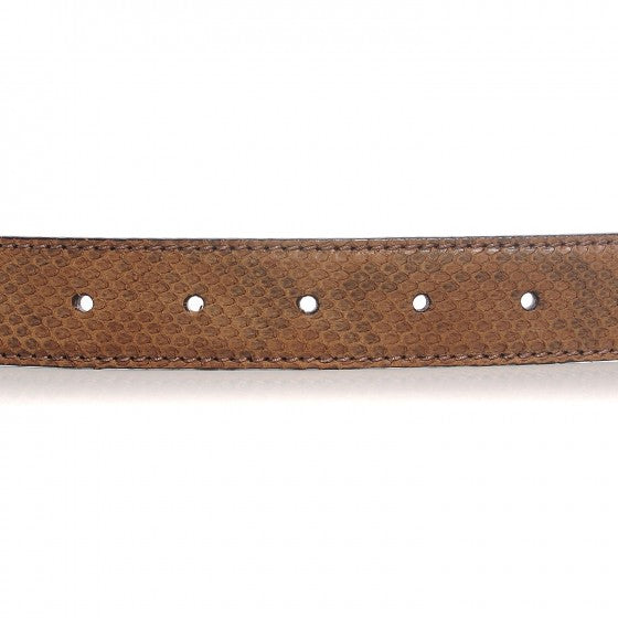 Python Sculpted GG Belt 85 34 Brown