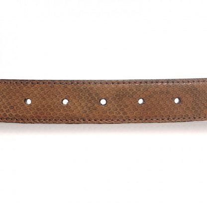 Gucci Python Sculpted GG Belt 85 34 Brown 6 of 14