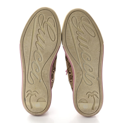 Gucci Monogram Womens Sneakers 37 Pink 5 of 13