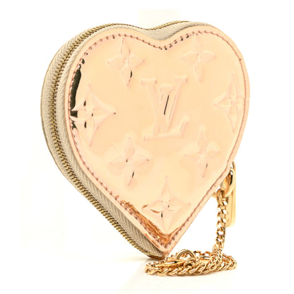Louis Vuitton Monogram Miroir Heart Coin Purse Gold 3 of 9