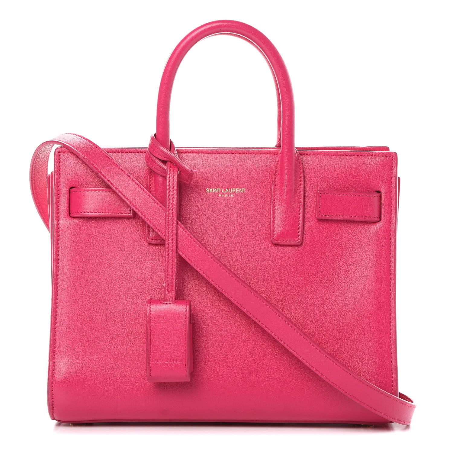Saint Laurent Calfskin Nano Sac De Jour Bubblegum 1 of 21
