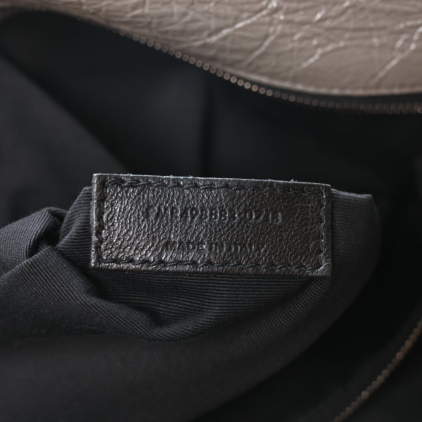 Crinkled Calfskin Matelasse Monogram Large Niki Chain Satchel Fog