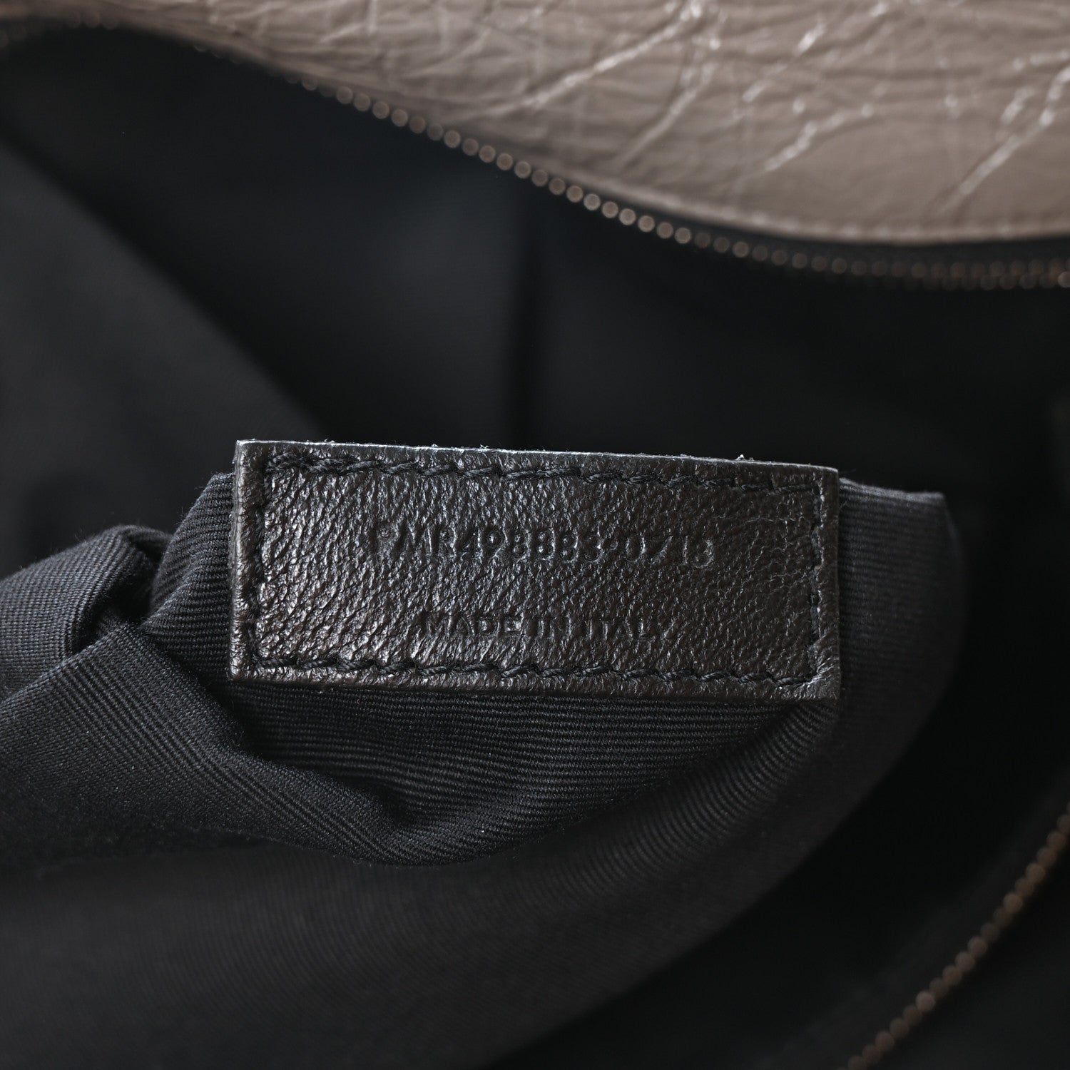 Saint Laurent Crinkled Calfskin Matelasse Monogram Large Niki Chain Satchel Fog 8 of 11