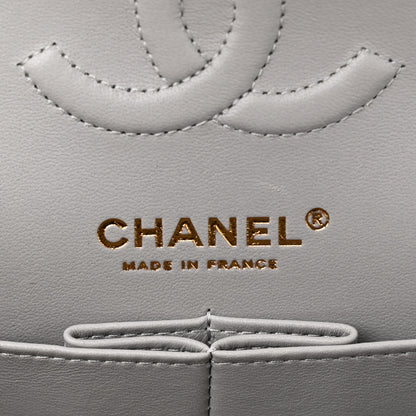 Chanel Caviar Quilted Small Double Flap Grey 6 of 10