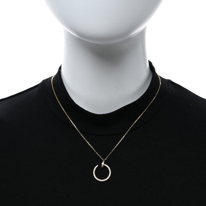 Cartier 18K Yellow Gold Diamond Juste Un Clou Paved Pendant Necklace 3 of 5