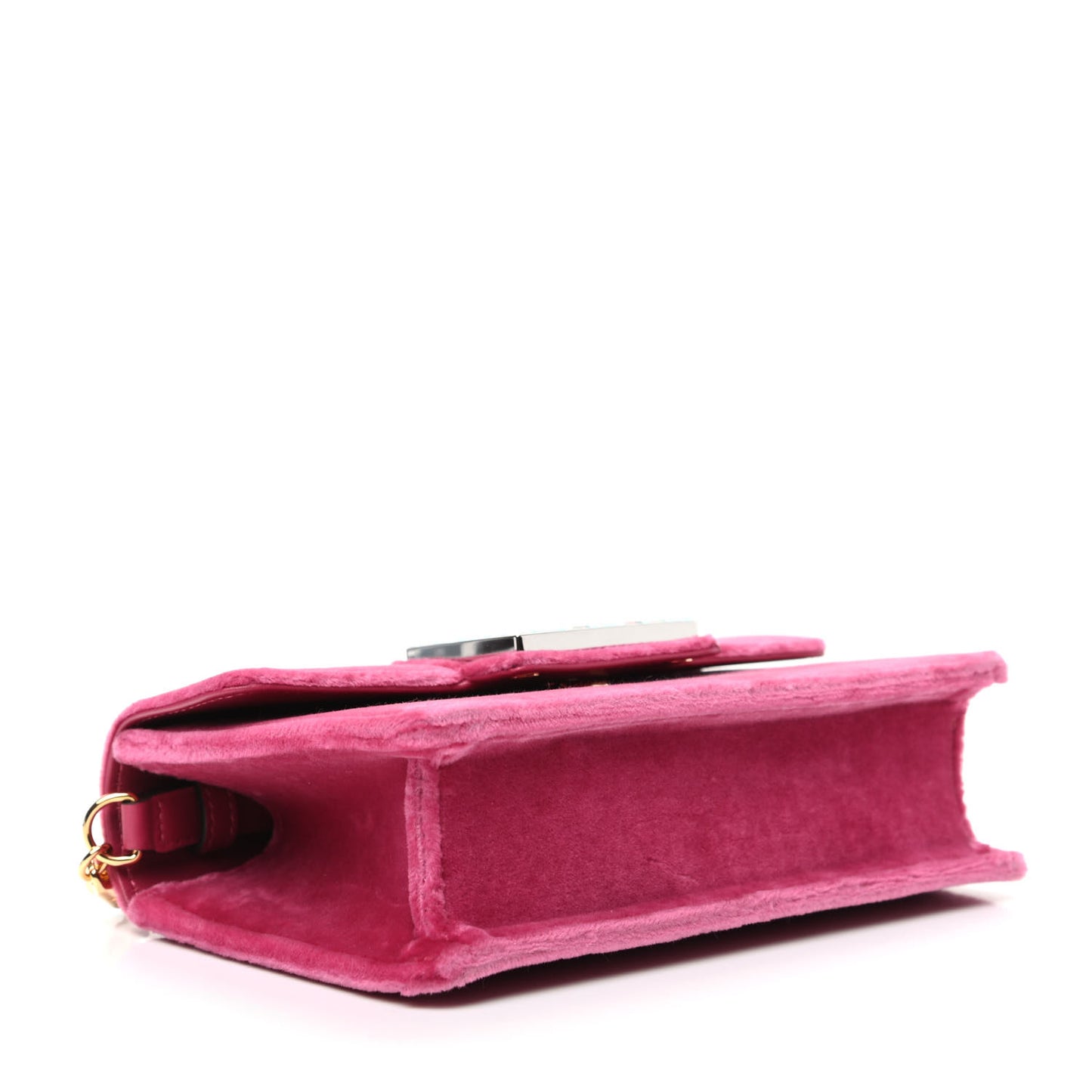 Velvet Crystal Square G Shoulder Bag Light Raspberry Rose