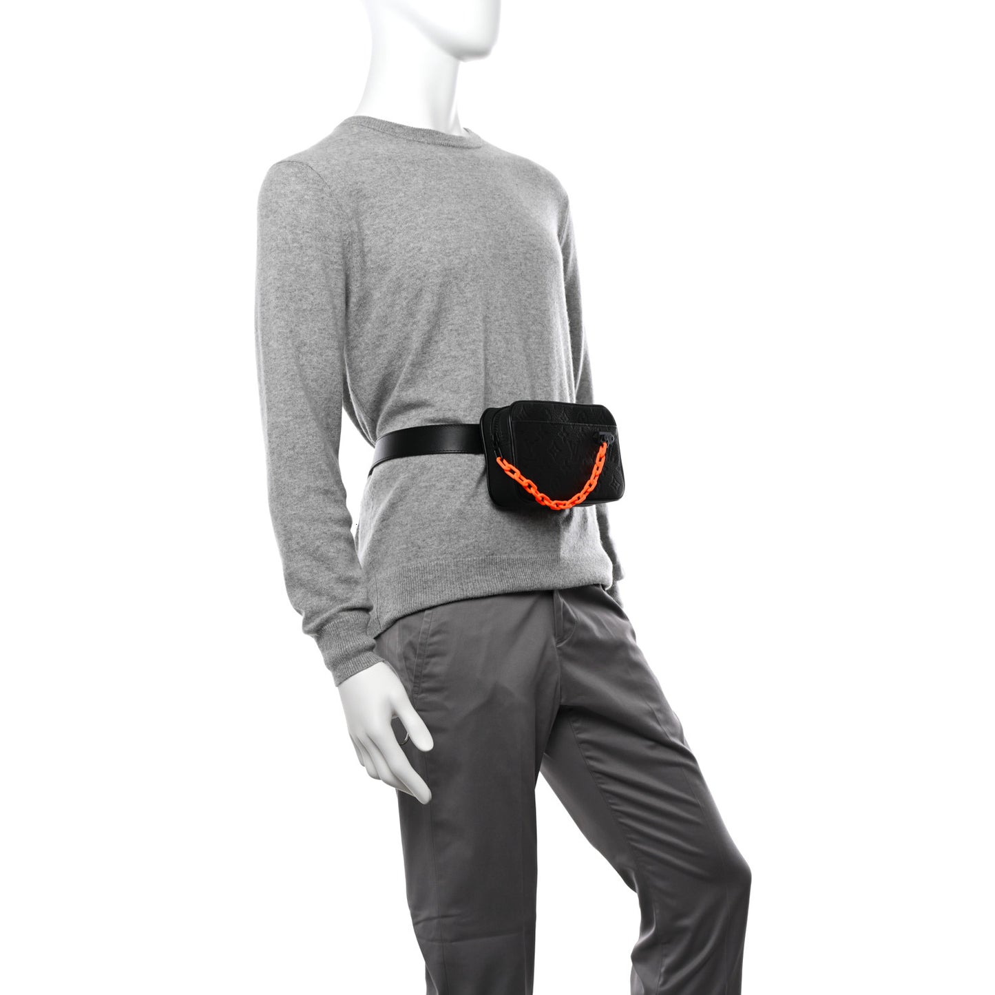 Taurillon Monogram Uniformes Solar Ray Soft Pochette Volga Belt Bag Black