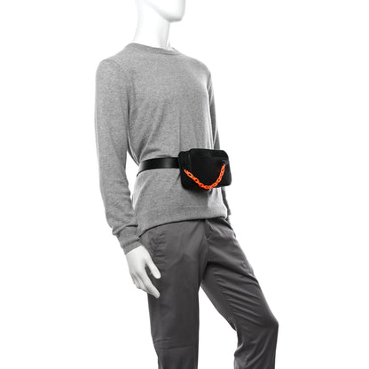 Louis Vuitton Taurillon Monogram Uniformes Solar Ray Soft Pochette Volga Belt Bag Black 2 of 10