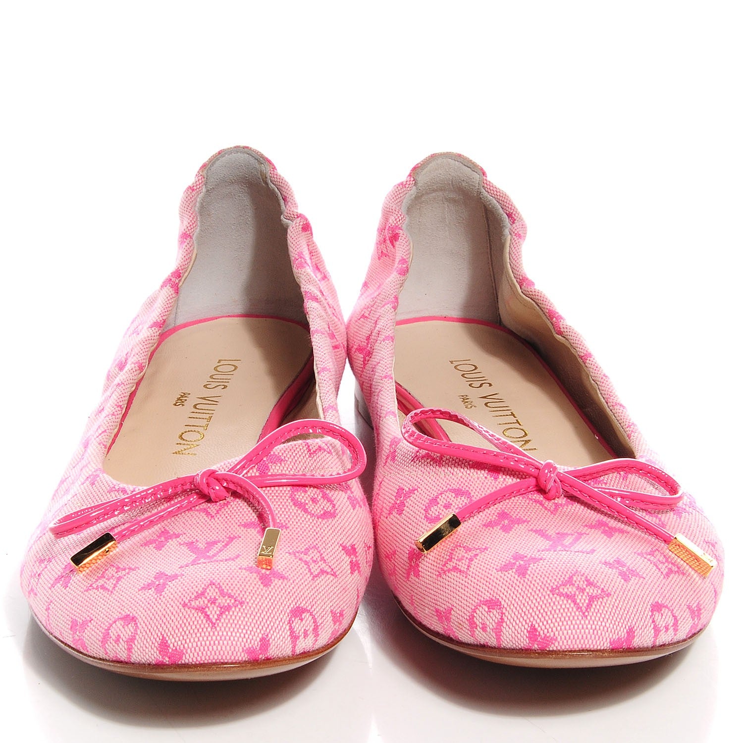 Louis Vuitton Mini Monogram Debbie Ballerina Flats 36.5 Rose 2 of 8