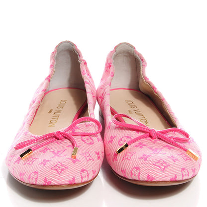 Louis Vuitton Mini Monogram Debbie Ballerina Flats 36.5 Rose 2 of 8