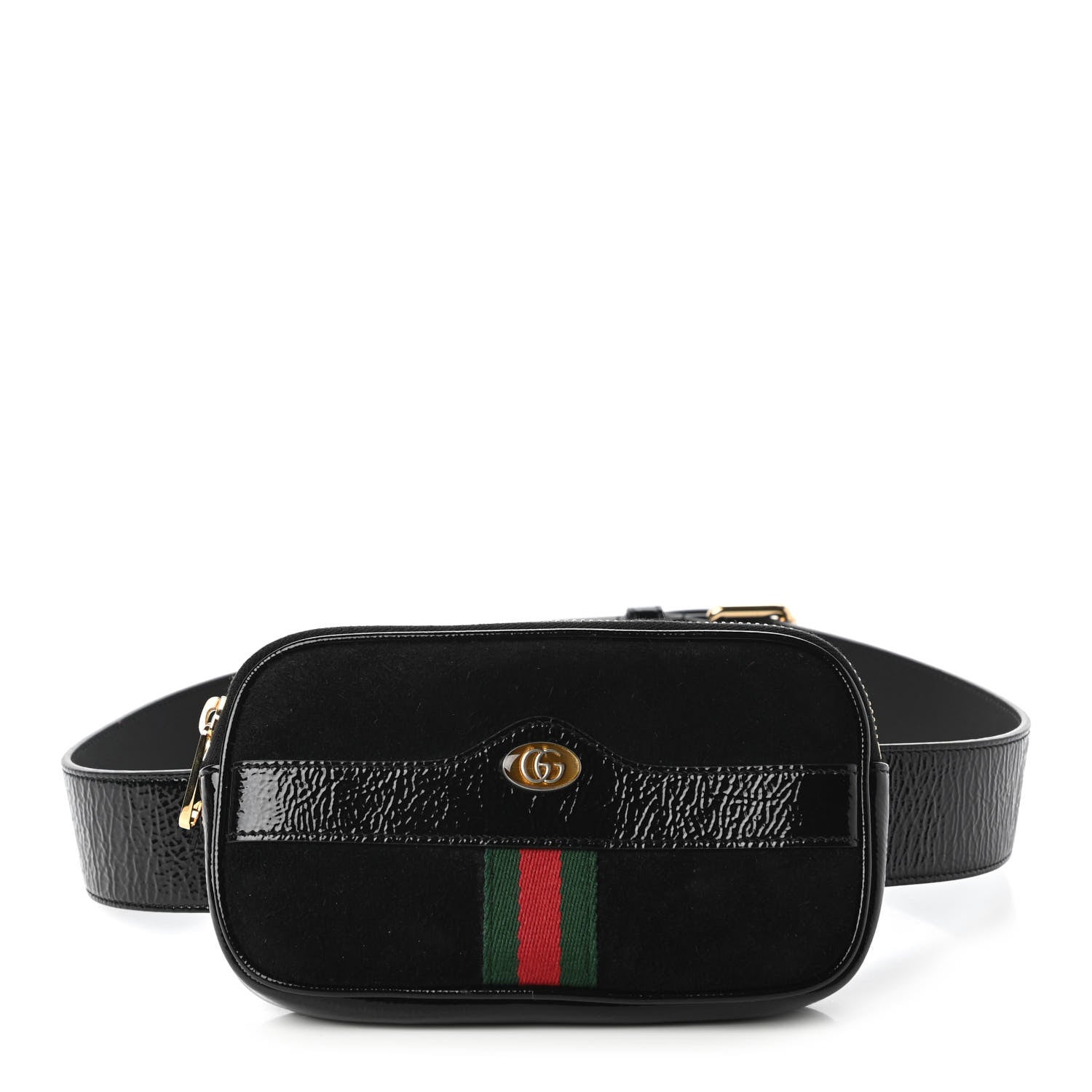 Gucci Suede Patent Ophidia Belted iPhone Case 85 34 Black 1 of 12