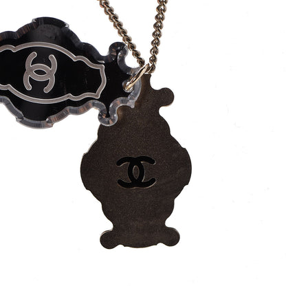 Chanel Mirror CC Pendant Necklace Gold 5 of 6